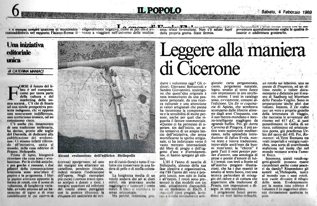 10 Il Popolo Sabato 4 febbraio 1989