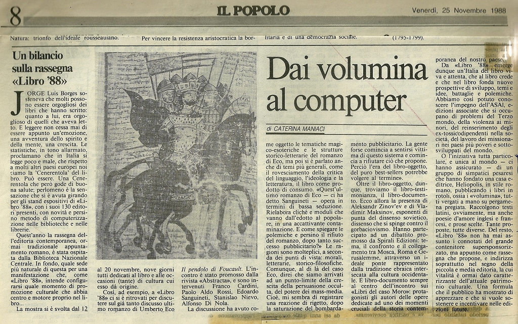 Il Popolo Venerd 25111988