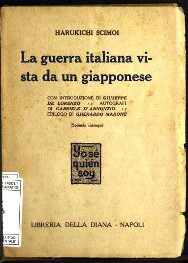 SHIMOI La guerra Italiana vista da un giapponese
